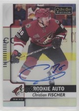 2017 O-Pee-Chee Platinum Rookie Autos Rainbow Christian Fischer #R-CF Auto 1o1