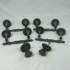 Vintage Amerock Brass Cabinet Hardware Set Drawer Pulls Knobs MCM