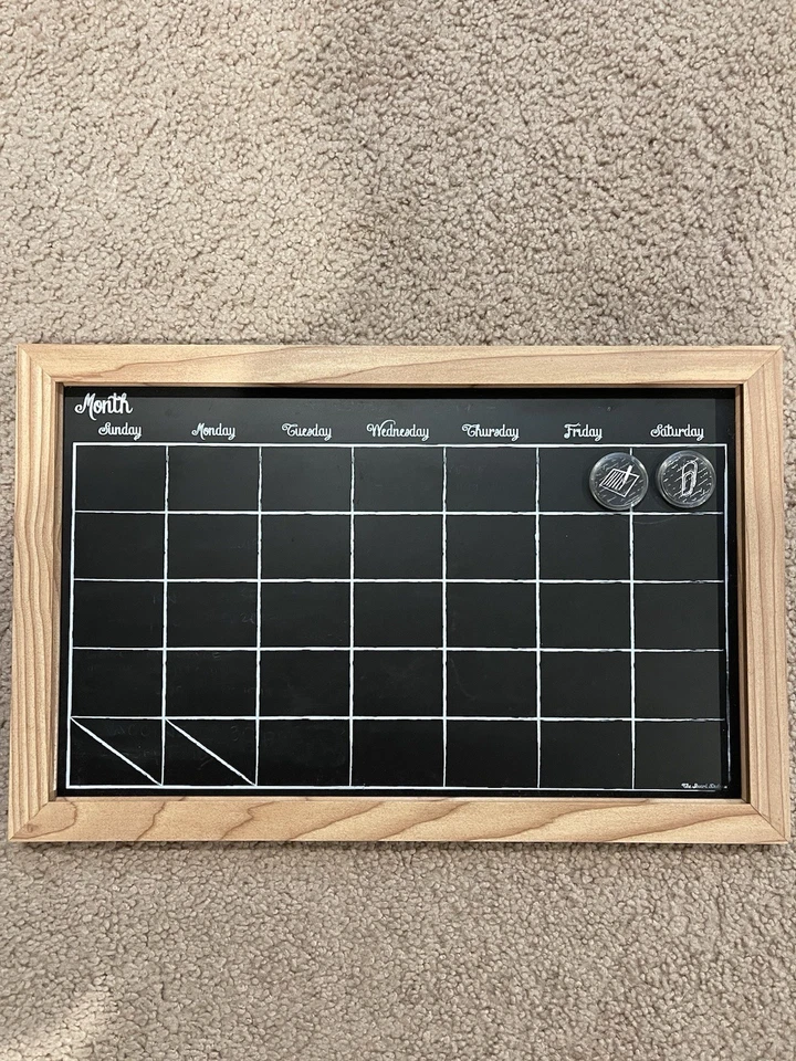 CHALKBOARD Wall Calendar 11x17in. The Board Dudes Pre-owned - Image 2 of 4