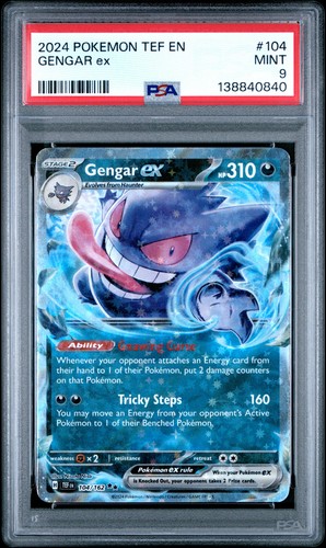 Gengar ex graded PSA 9 for sale on eBay