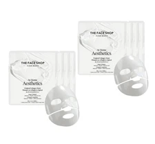 8 x THE FACE SHOP At Home Aesthetics Original Collagen Mask 24g from Korea