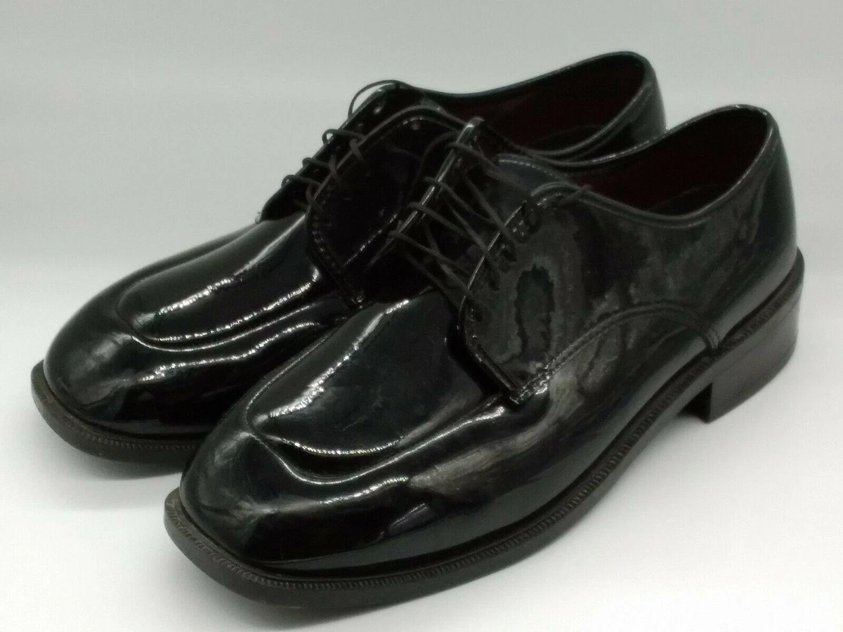 Black shiny dress shoes sales