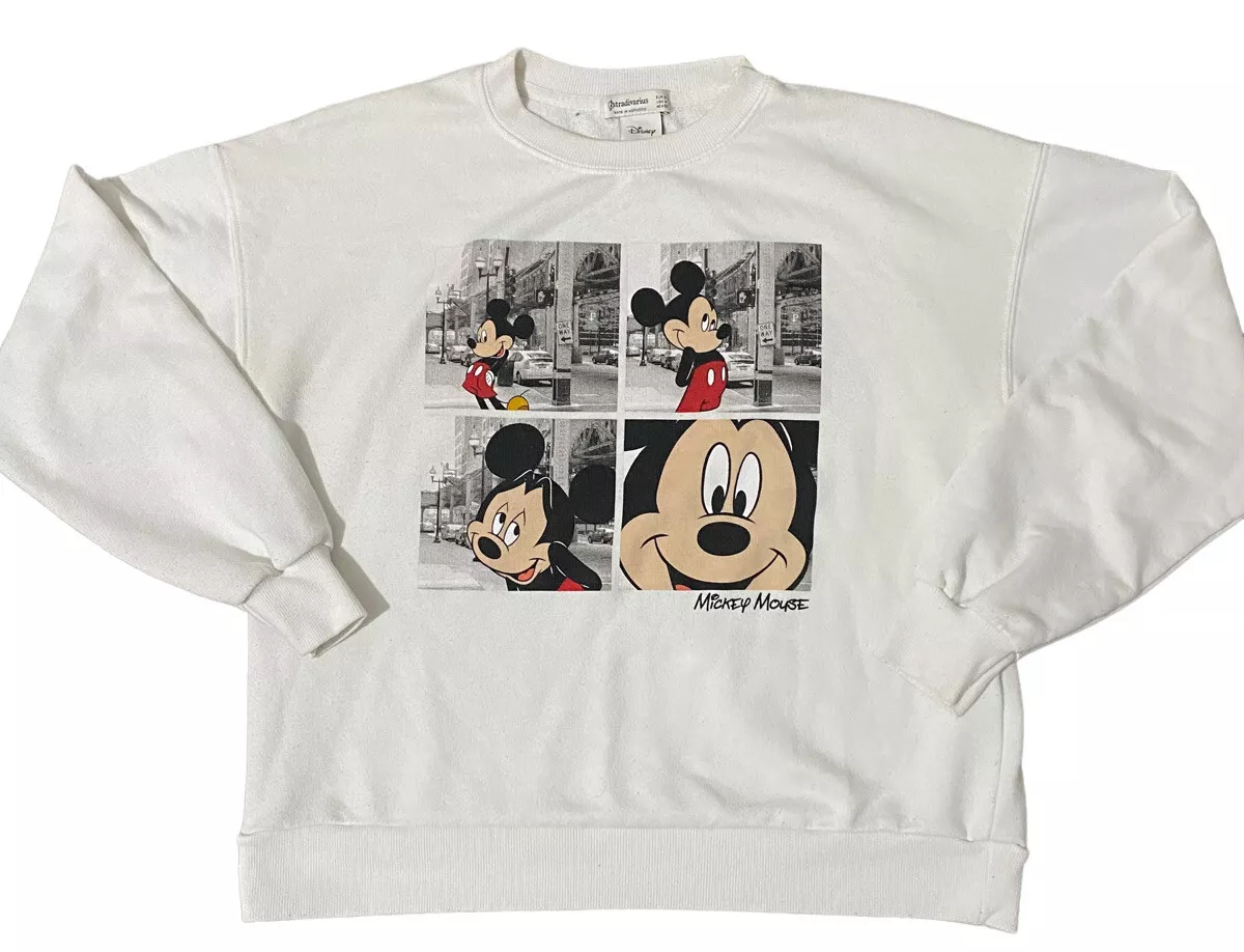 Stradivarius mickey mouse sweatshirt hot sale