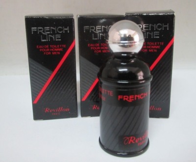 French Line By Revillon Mini **LOT OF 3** Eau De Toilette Splash Men 5 ml NEW