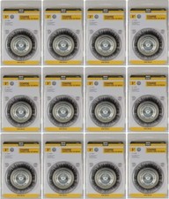 Master Mechanic 842663 3" Coarse Crimped Wire Cup Brush w 1/4" Shank - 12 Pack