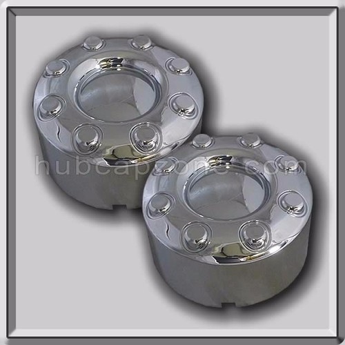 Set of 4 2007-2008 Ford F-350 Chrome Center Caps Hubcaps 2WD Dually Wheel Truck - Picture 2 of 5
