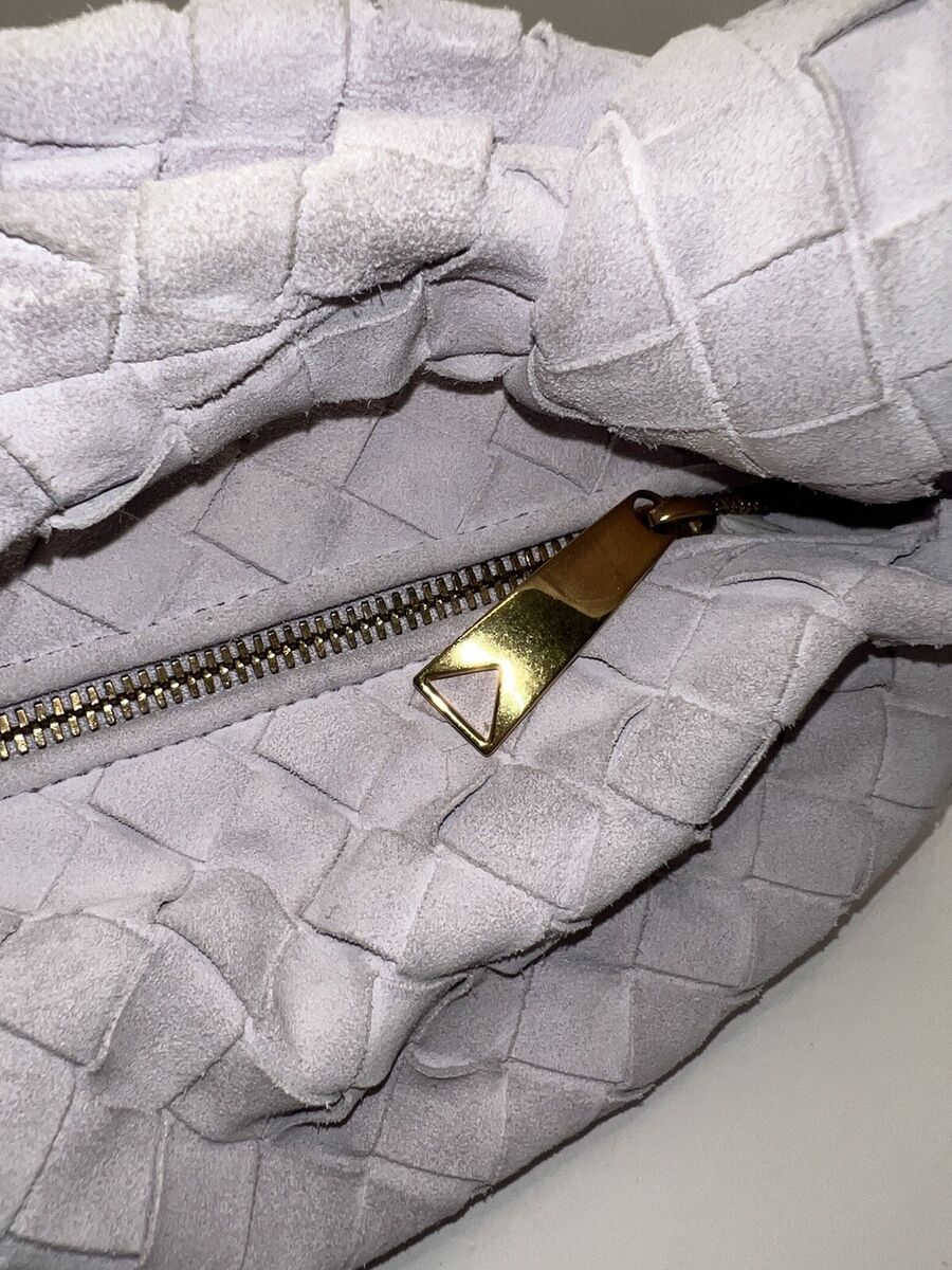 Bottega Veneta Mirth Washed Gold Mini Jodie Suede Leather Bottega Veneta Mirth Washed Gold Mini Jodie Suede Leather