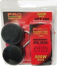 1 Pair 1 inch Car Tweeters Black Super High Frequency Micro Dome Piezo
