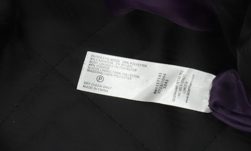 Cappotto uomo Jeff Banks misto lana nero XL - Foto 4 di 12