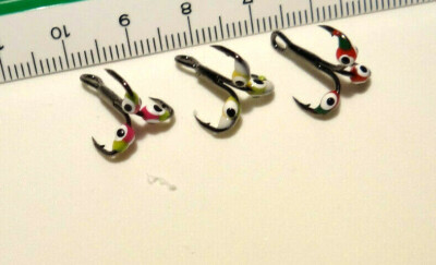 Eisangeln Eye Drilling''Spinne1'' für Balance Jig Glow Gr.10.Farbe Wahlbar.