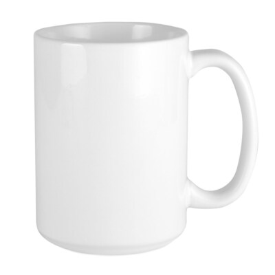 CafePress I Love Love More Penguins Large Mug (87362339)