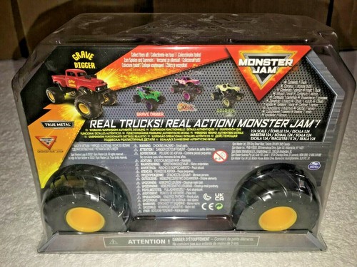 2022 MONSTER JAM GRAVE DIGGER RED 1:24 SCALE **NEW** - Picture 6 of 8
