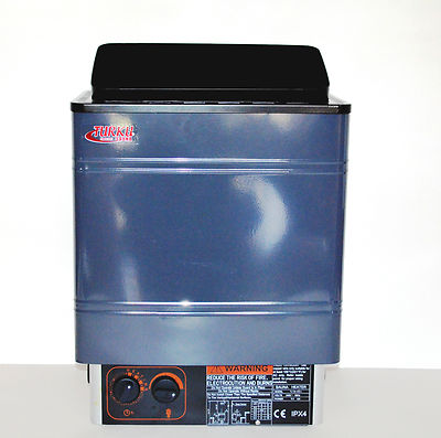 4.5KW TURKU FIRMER STRUCTURE WET or DRY SAUNA SPA HEATER STOVE BUILT-IN CONTROL
