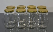 24 stk Einweckgläser 900 ml Deckel Gold Einm...