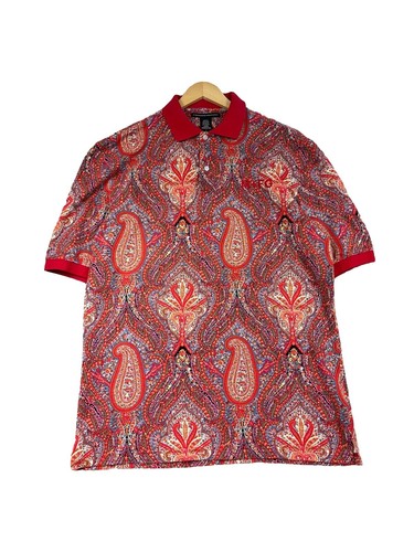FR2 GOLF Short-Sleeve Polo Shirt, Paisley Patchwork Pattern, with
