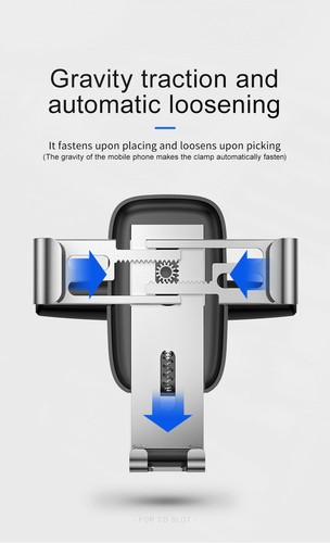 Car Cell Phone Holder Dash CD Slot Mount Holder Black For Apple iPhone 16 15 14 - 第 11/12 張圖片