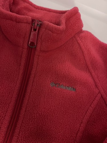 Columbia Pink Full Zip Toddler 4T Fleece Jacket - Picture 2 of 7