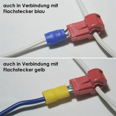 10 Abzweigverbinder Für Kabelschuhe Rot 0 5-1 5mm² Online Kaufen