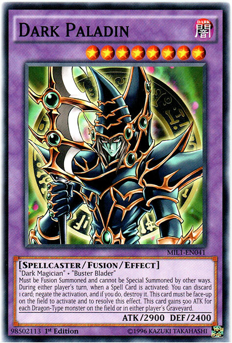 Yugioh Dark Paladin - 1st Edition - NM+ Card | eBay