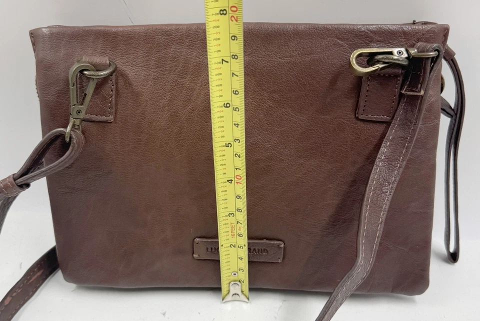 Bolso Bandolera Lucky Brand Chira Para Mujer Cuero Marrón Bolsillos Internos Foto 4 de 4