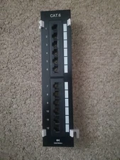 Cable Matters 12 port  CAT6 Universal Patch Panel Wall-Mountable
