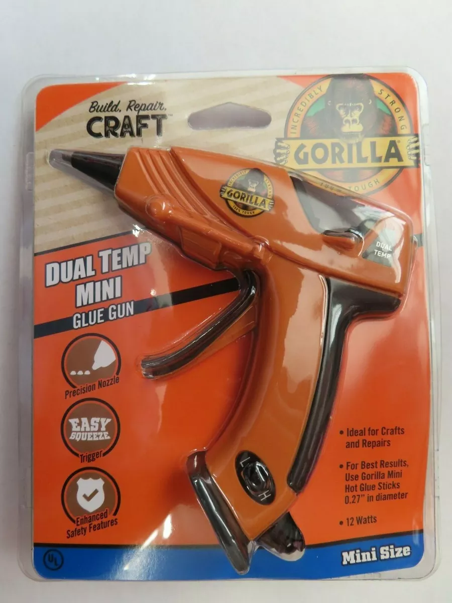 Gorilla Glue Hot Glue Gun Mini Dual Temperature. #8401502 NEW