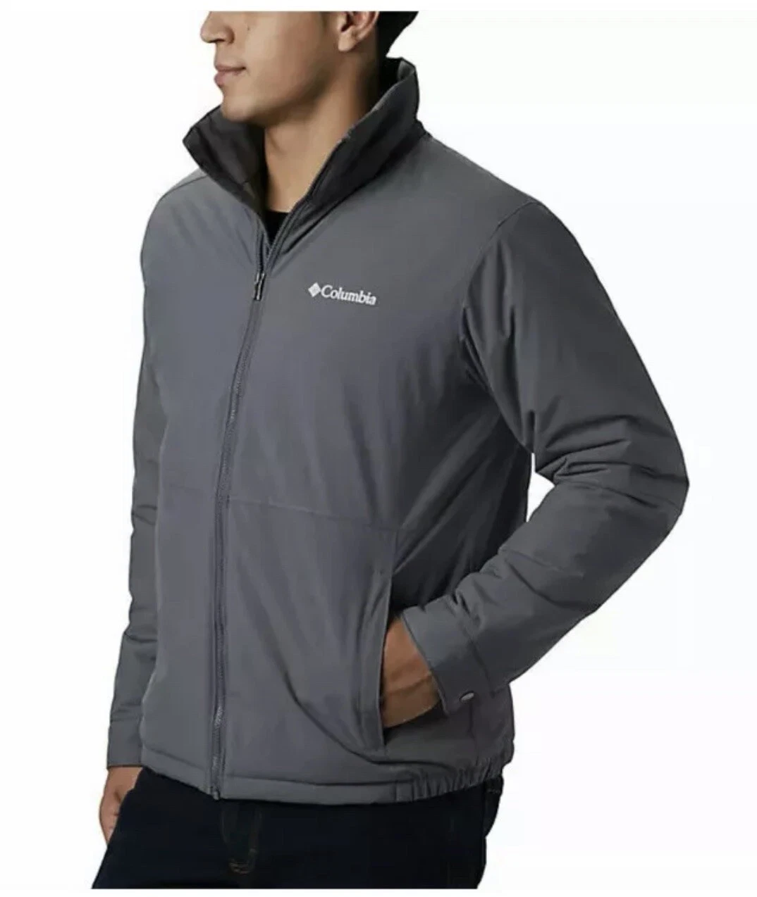 Columbia Men's Gray Northern Bound Jacket Size XXL MSRP $100 Water Resistant New