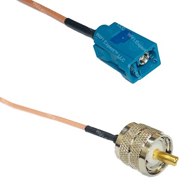RG316 Fakra Z Female to PL259 UHF Male RF Cable Rapid-SHIP LOT
