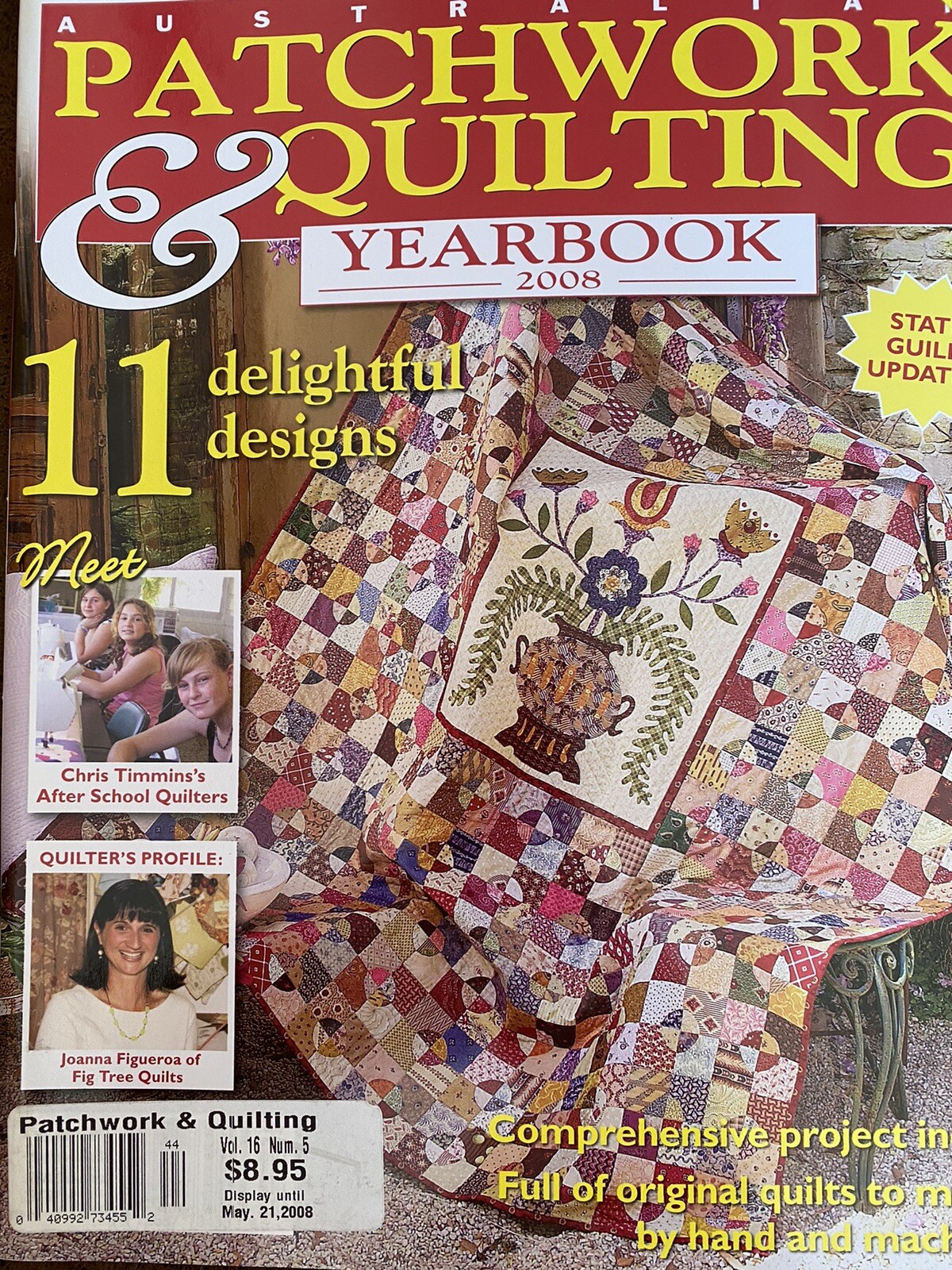 Australian Patchwork & Quilting magazine vol16 no 5 eBay