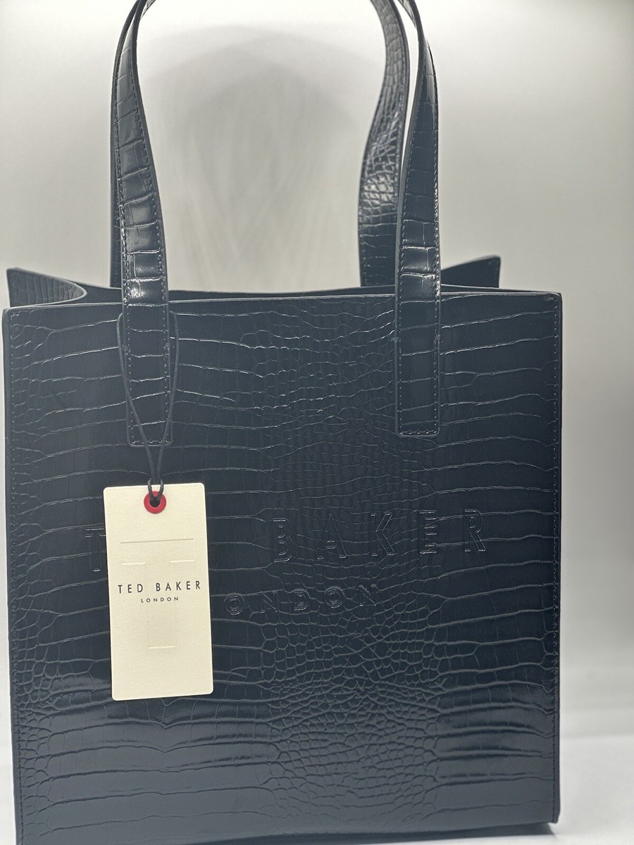 【Ted Baker】Croccon フェイクレザー ショッパー トートバッグ Ted Baker】Croccon フェイクレザー ショッパー トートバッグ