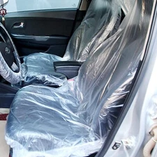 Seal Skin Covers Universal Disposable Car Seat Cover Clear Plastic (Pack of 1)