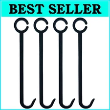 AR500 Steel Target Stand Bracket Kit: Set of 4 Corrosion-Resistant Hooks