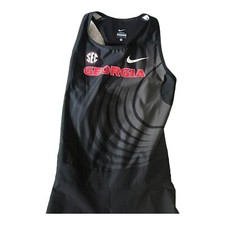 Nike Georgia Dogs Elite Team Issued Track Singlet Suit Made In USA Women Large