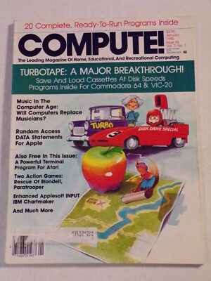 COMPUTE! Computer Magazine January 1985, Issue 056, Vol. 7, No. 1 - 071624JENON