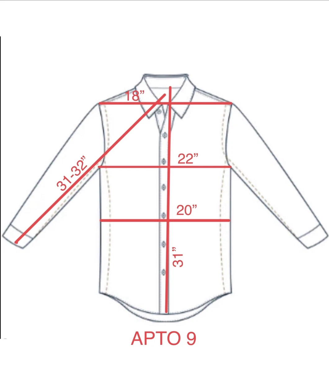 Apt 9 dress shirt size best sale chart