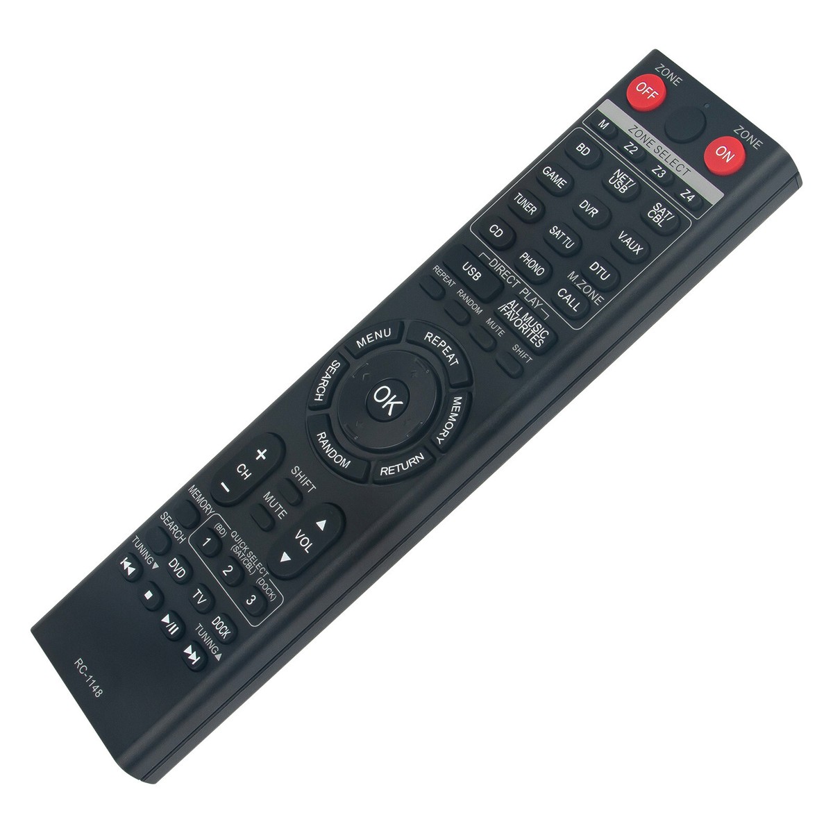 RC-1148 Replaced Remote Control for Denon AV Receiver AVR