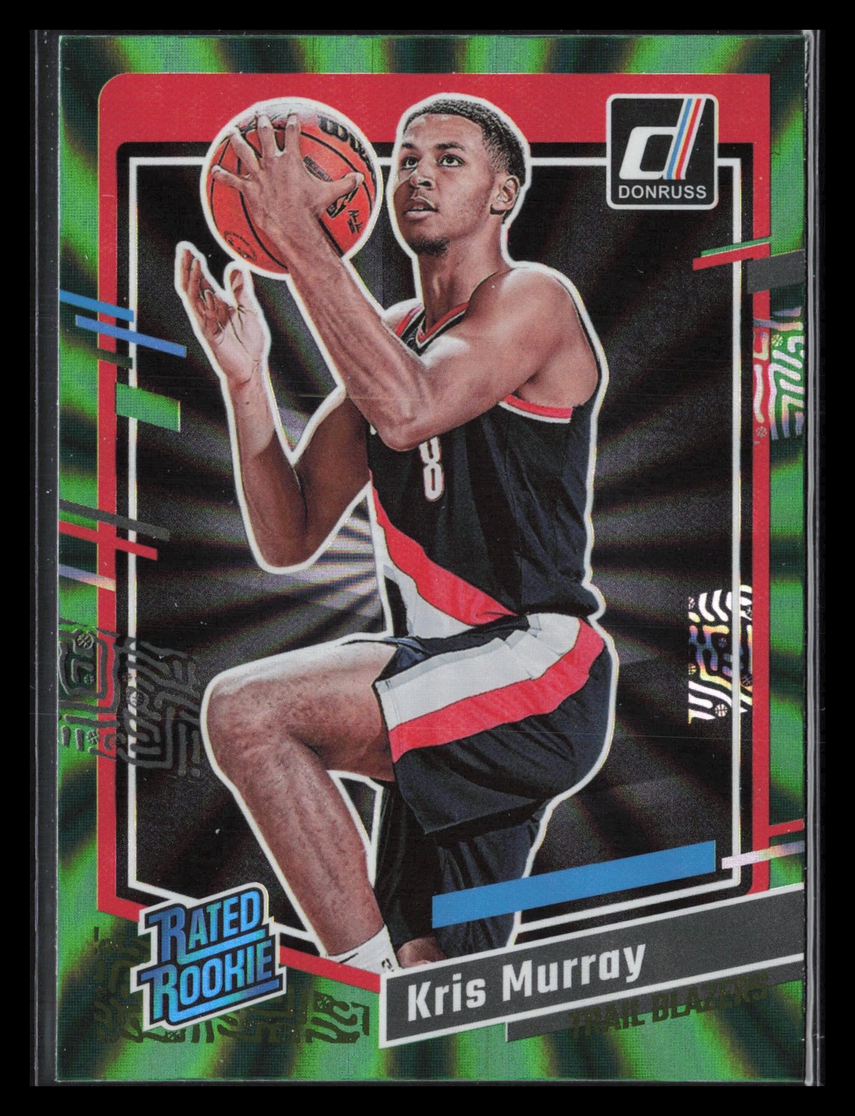 2023-24 Donruss Kris Murray Rookie Green Laser Holo #203 RC