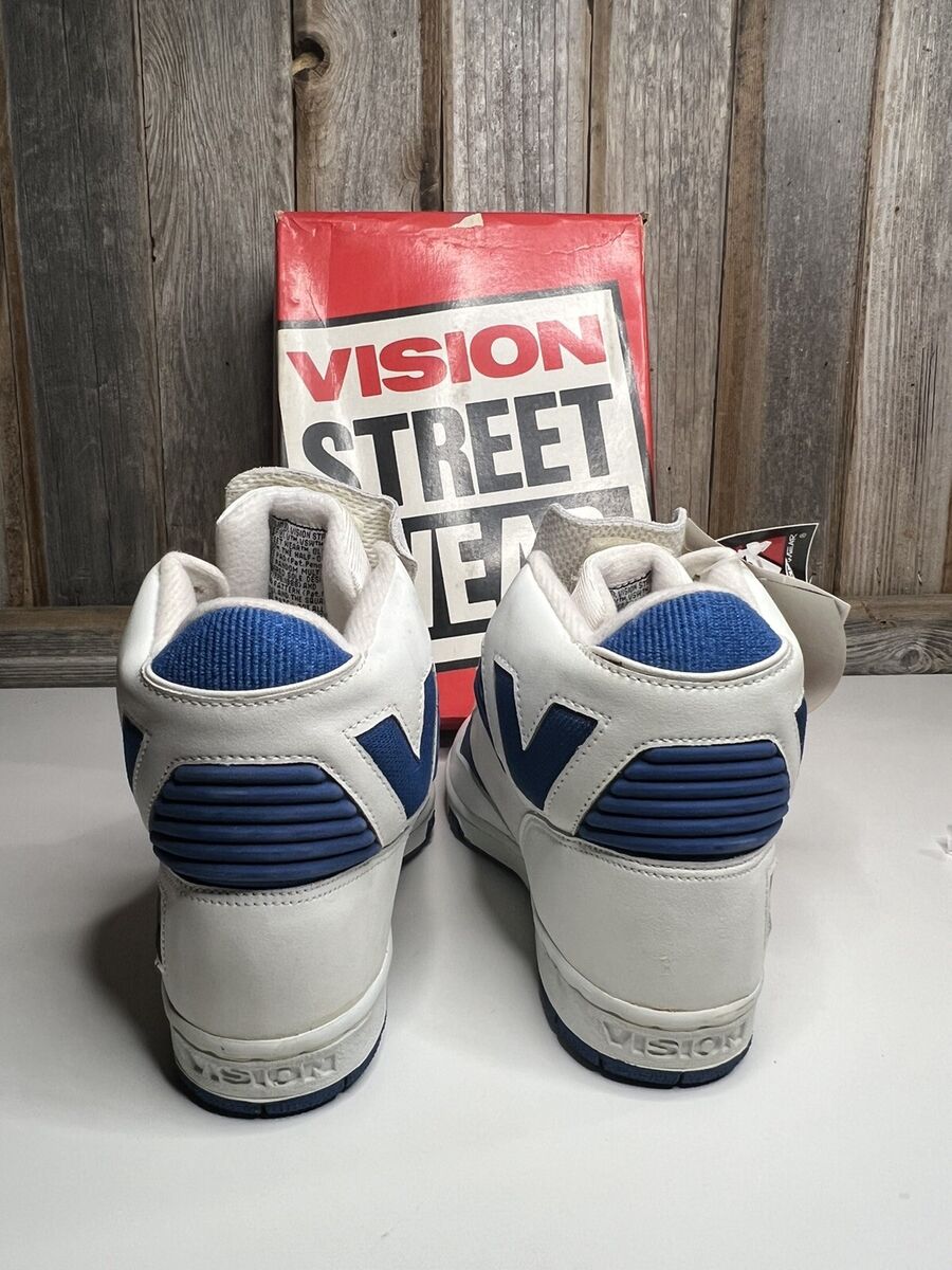 Vision Street Wear Men's Suede Hi Top Retro Skate Shoe SZ 5 Vision Street Wear Men's Suede Hi Top Retro Skate Shoe SZ 5