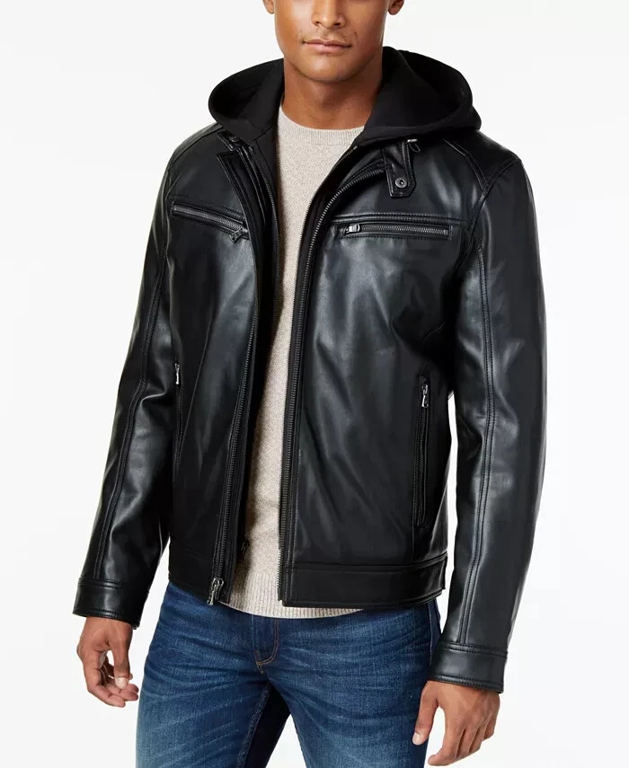 Michael kors hot sale jacket leather