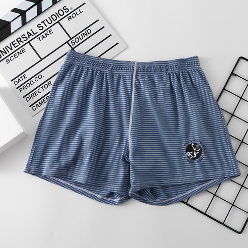 Mens Underwear Cotton Boxer Shorts Inner Pouch Arrow Shorts Striped Panties - Picture 8 of 17