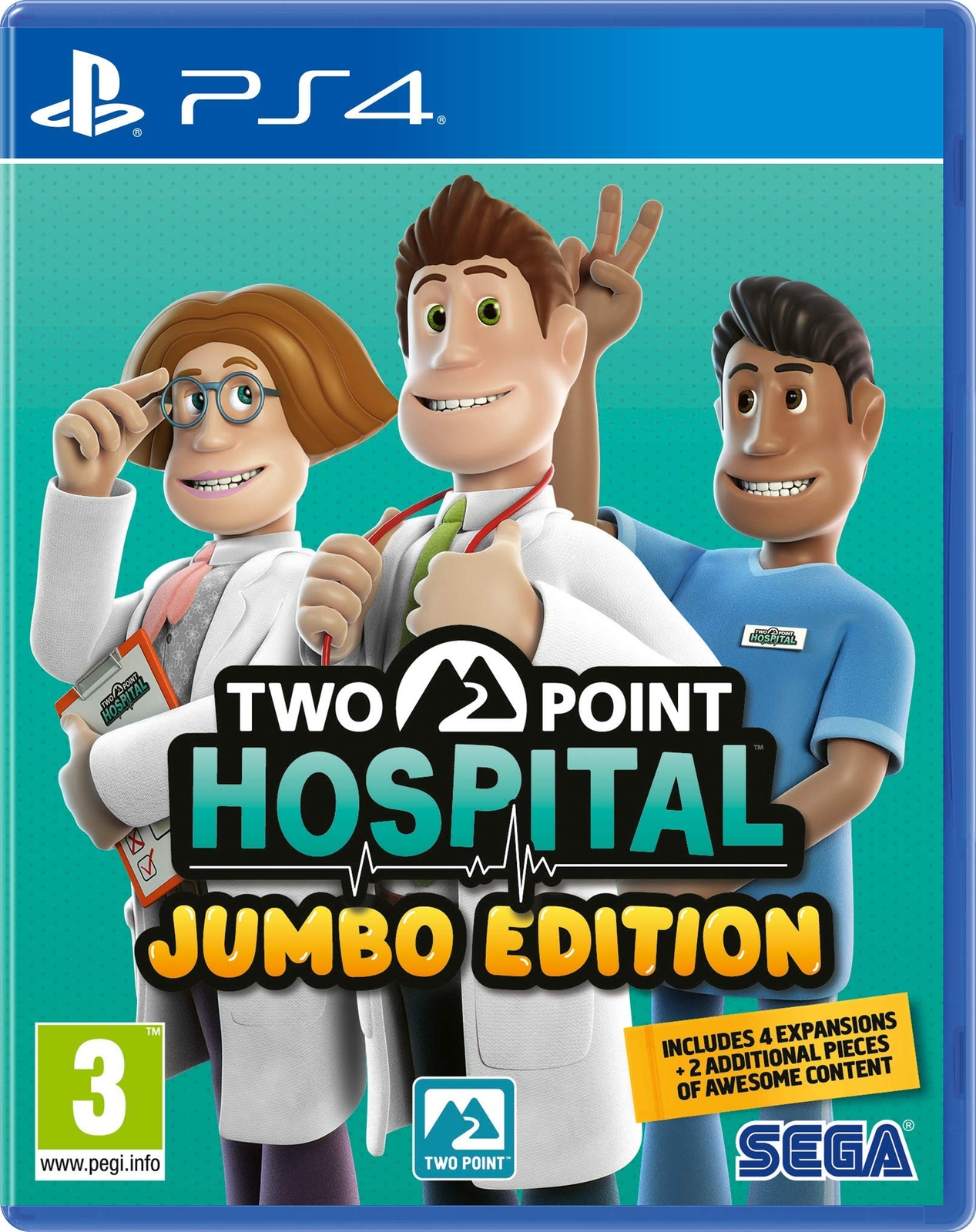 Two Point Hospital Jumbo Edition (PS4) PlayStation 4 Jumbo  (Sony Playstation 4)