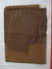 1 PR VINTAGE UNBRANDED RT SHEER HE MICRO MESH NYLON STOCKINGS SIZE 9 1/2 M BEIGE