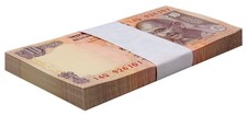India 10 Rupees, 2014, P-102n, UNC, No Plate Letter X 100 PCS Bundle Pack