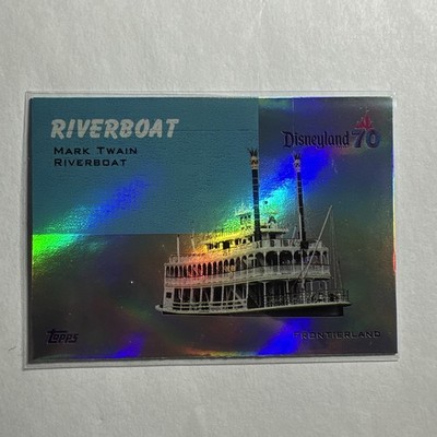Topps Disneyland 70th Anniversary - T54-9 Mark Twain Riverboat Rainbow Foil B1