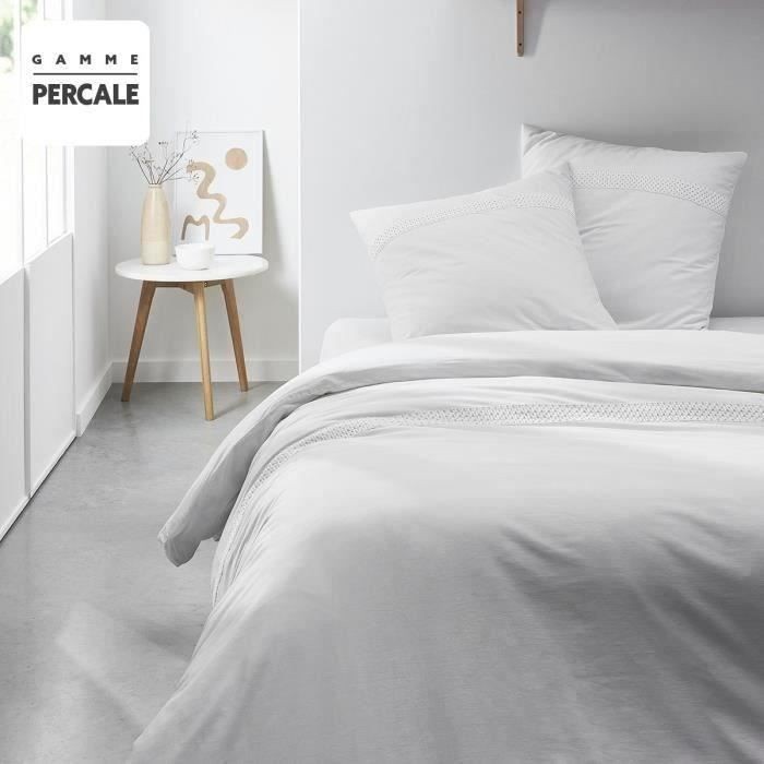 Percale fine TODAY Prestige 240x260 cm la parure de lit luxe pour 2 personnes