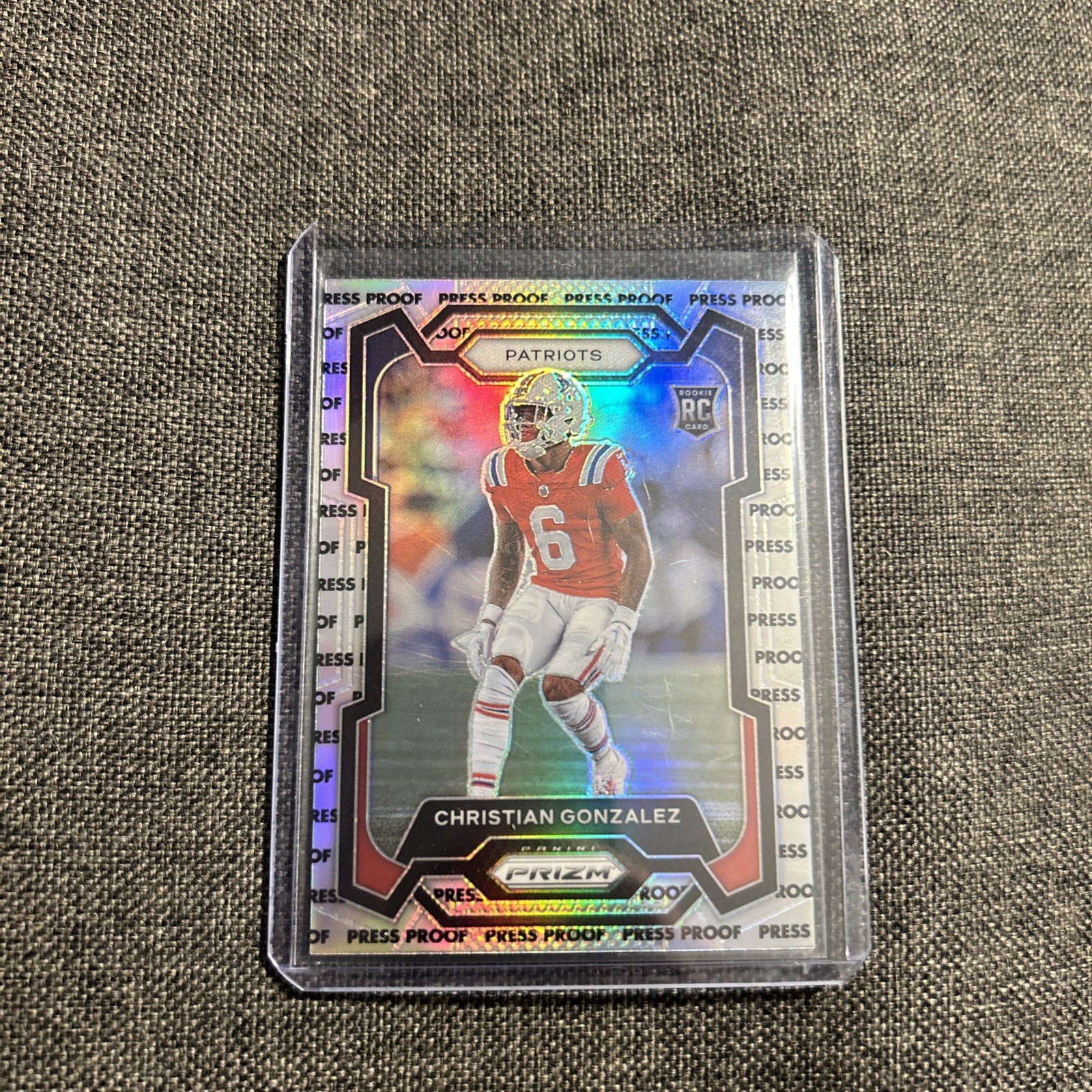 2023 Prizm Football Christian Gonzalez No 369 Press Proof SSP
