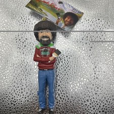 Kurt Adler Bob Ross Happy Little Christmas Figure Ornament Tree Painter Gift