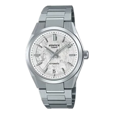 Casio Edifice EFK100D-7A Electroform White Forged Carbon Dial 3 Hand Automatic
