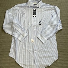 Jos. A. Bank Traveler Dress Shirt 17 32/33 Men  s NWT Tailored Fit Coolmax Knit