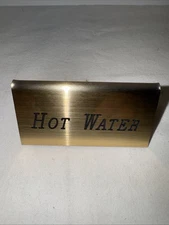 Cal-Mil 228-3-011 Beverage Tent, Hot Water, Gold With Black, 3” X 1.5”